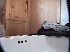 Solo spy girl is getting dressed on the nasty video