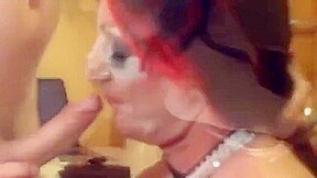 Sophie crossdresser sucks fucked and cum in mouth