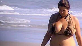 Spy beach mature bikini on bikini off huge boobs compilation