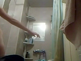 Spying on cute college girl
