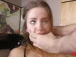 Stella Cox Ass And Pussy Punished With Two Big Cocks