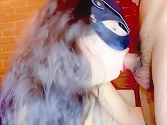 Step Sister Puts Her Mouth To Good Use!!! Perfect Blowjob And Rough Face Fuck!! Cum In Mouth!