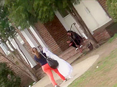 Step mom in Orange Spandex OMG!! HD
