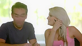 Step mom joins Step daughter for family threesome sex
