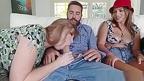 Step mommy Sucking Dick While Stepteen Lick Balls