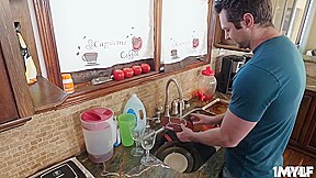 Stepmom Cali Rewarded Brad For Cleaning The Kitchen