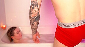 Stepsister And Stepbrother Fuck In The Bathtub While Parents Are Not At Home