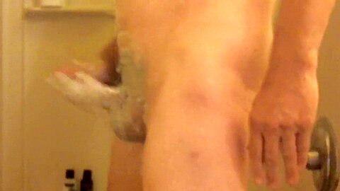 Stroking My Soapy Cock In The Shower 2