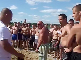 Strong girl sand wrestling tournament - wrestling matches