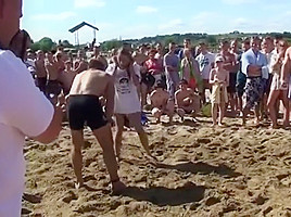 Strong girl sand wrestling tournament - wrestling matches