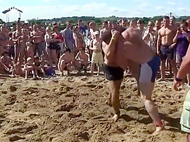 Strong girl sand wrestling tournament - wrestling matches