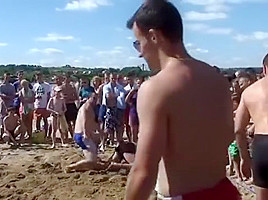 Strong girl sand wrestling tournament - wrestling matches