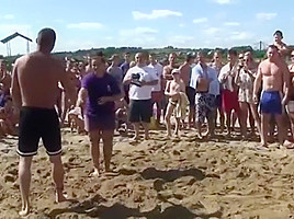 Strong girl sand wrestling tournament - wrestling matches