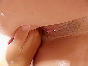 Stunning busty blondes join each other in the bath for lesbian loving