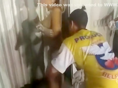 Stylists dress up a smoking hot babe from Brazil for the Carnival