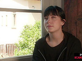 Submissive piercing and tattoos teen 18+ outdoor toyed by group