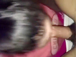 Sucking long cock