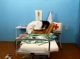 Sultry Brunette In White Lingerie Enjoys A Hard Fucking In The Clinic