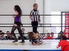 Sumire vs Mika Japanese Women Wrestling catfight