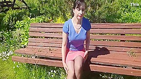Sunny But Windy Day In May 2020  A Bench In A Garden