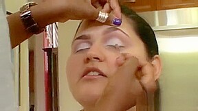 Super fat bride before the wedding, the Groomsmen ejaculation in the body