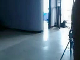 Super sexy hairy latin girl sweeping
