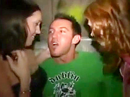 Sweet party chicks sharing a huge long cock getting fucked