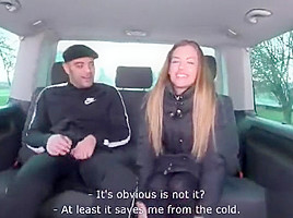Take Van - Czech road police cut in on young pornstars first scene