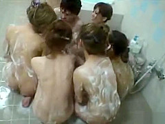 Taking a bath with Japanese girls