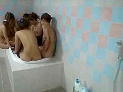 Taking a bath with Japanese girls
