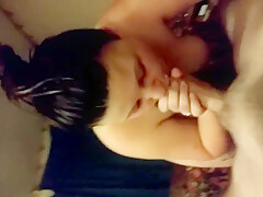 Tattooed Slut Sucks And Fucks