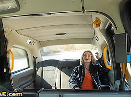Tattooed car babe fucked by big dick after car ride