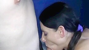 Teasing experienced lady having a wild fucking in group