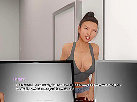 The Adventurous Couple Fucking Sexy Asian Girl In The Office Ep 92