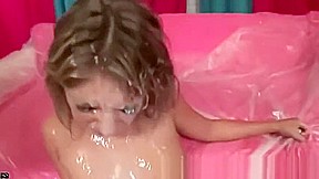 The Gorgeous Jaelyn Fox Getting A Bukakke Facial