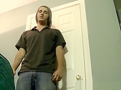 The dude is about to earn some money by jacking it off