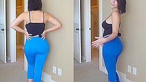 Thick Brunette Babe Cum Challenge