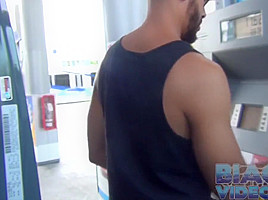 Thick Cock And Huge Balls Jerking Off Twice Outdoor