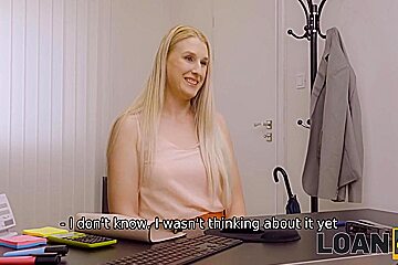 Thomas Stone In Blonde Knows Nothing About Finance But Knows How To Satisfy Him