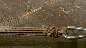Tiedup dominated sub tormented with toys