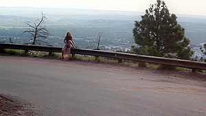 Tiny Redhead Outdoor Masturbation