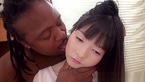 Tiny oriental babe oral pleasured and fingered