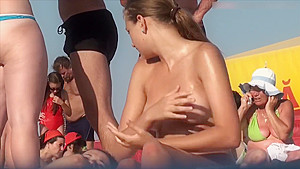 Topless Sunbathing On The Beach 2