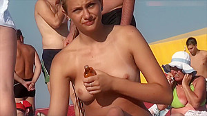 Topless Sunbathing On The Beach 2
