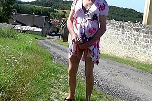 Tranny Travesti Sounding Log Outfit Outdoor 175a
