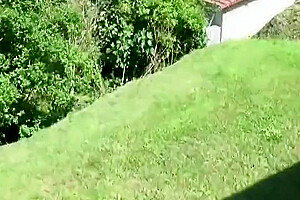 Tranny Travesti Sounding Log Outfit Outdoor 175a