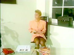 Two Black Stockings Blondes in Anal Foursome