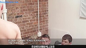 Two Jealous Missionaries Fuck Each Other For Their Boyfriend