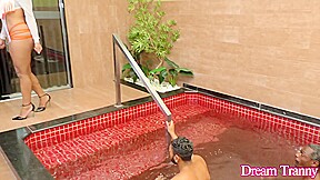 Two Men Take Turns on TS Drika Lima Fucking Her Ass Both at Once