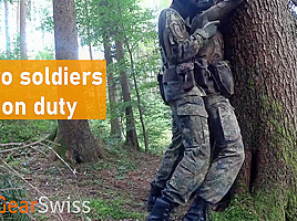 Two Soldiers On Duty